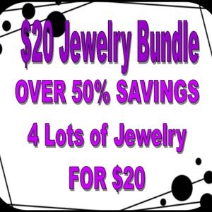 4 Lots of Jewelry for $20